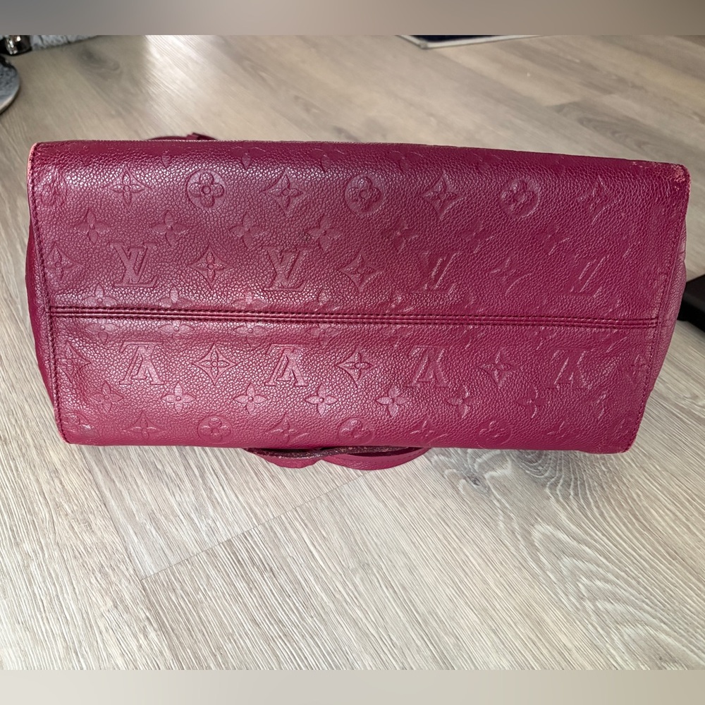 Louis Vuitton Vintage Empreinte Lumineuse PM - Burgundy Leather Tote Bag - Picture 9 of 15